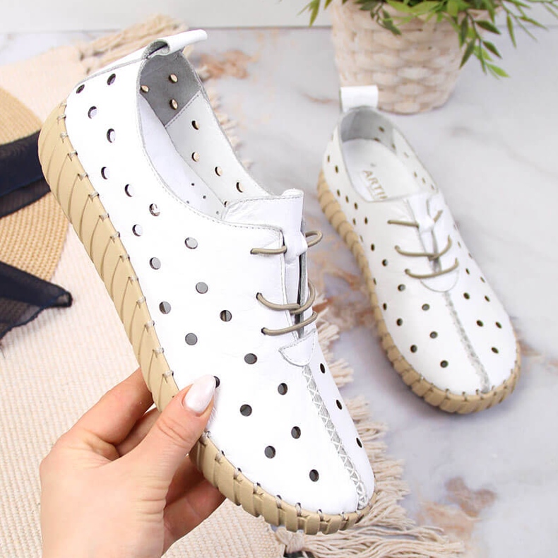 White Artiker openwork comfort shoes