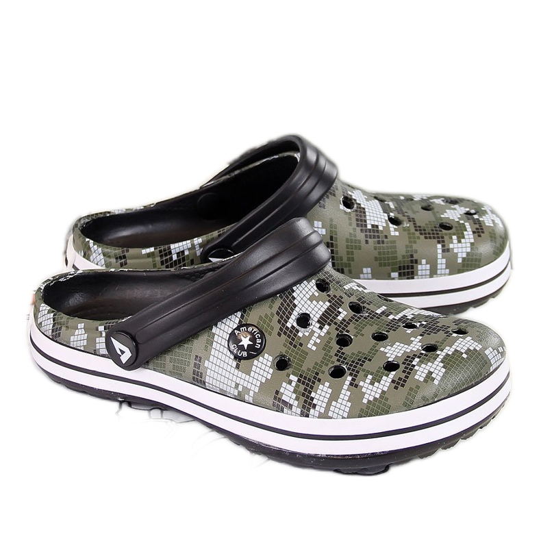 American Club khaki foam slippers for boys