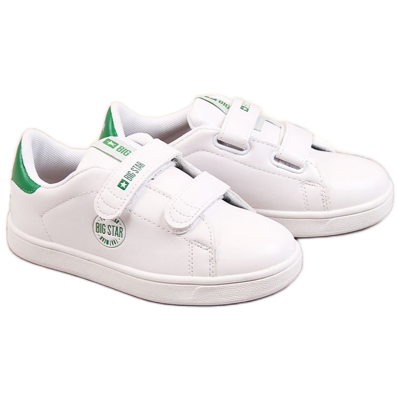 Children's eco leather velcro white Big Star DD374029 sneakers