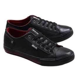 Men's black eco leather sneakers Big Star DD174259