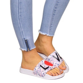 Women's white rubber beach slippers Big Star Women's white rubber beach slippers Big Star