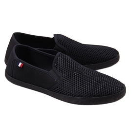 Black Atletico men's openwork sneakers