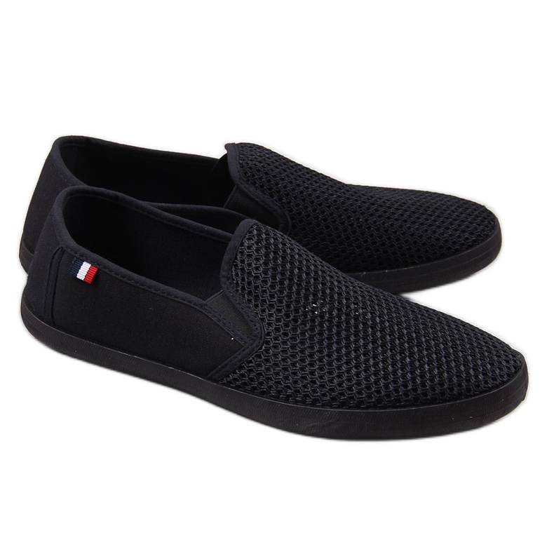Black Atletico men's openwork sneakers