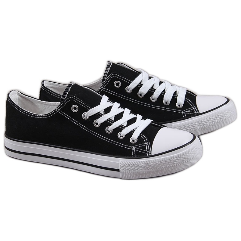 Black Atletico men's low sneakers sneakers