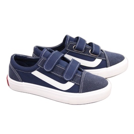 Atletico navy blue velcro children's sneakers