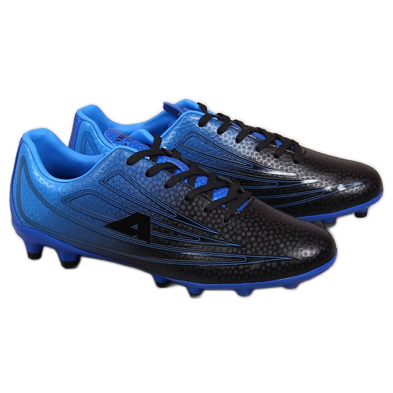 American Club black and blue men's soccer cleats black / blue