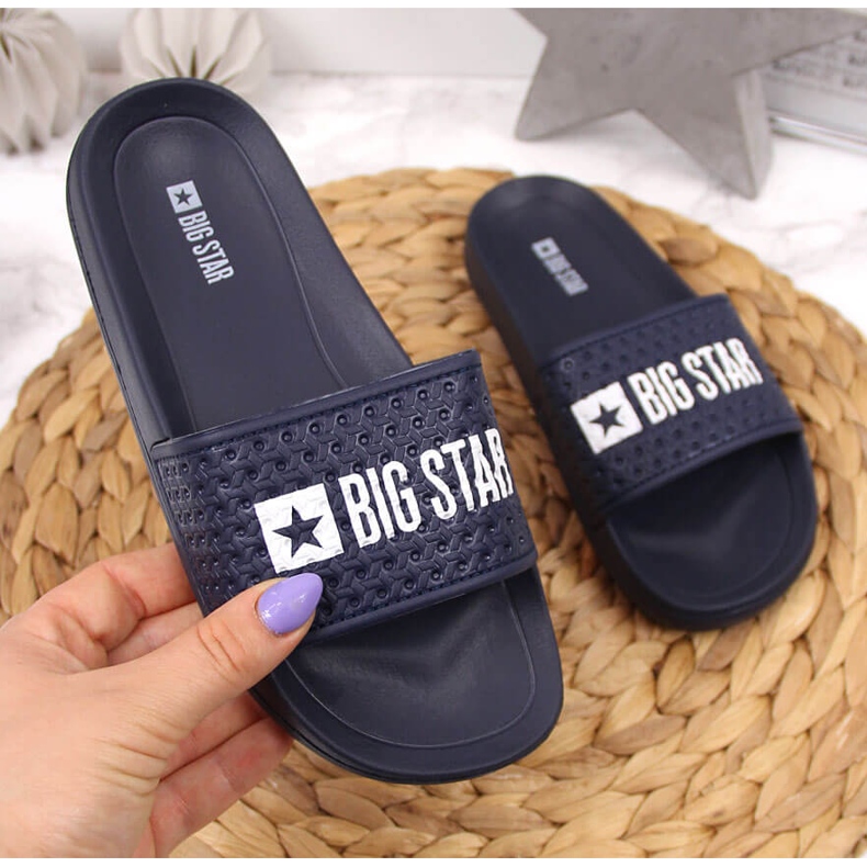 Children's sports slippers Big Star GG374802 navy blue