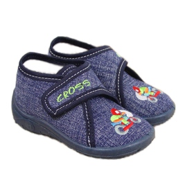Navy blue Nazo home boys slippers