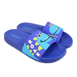 Atletico blue boys' pool slippers