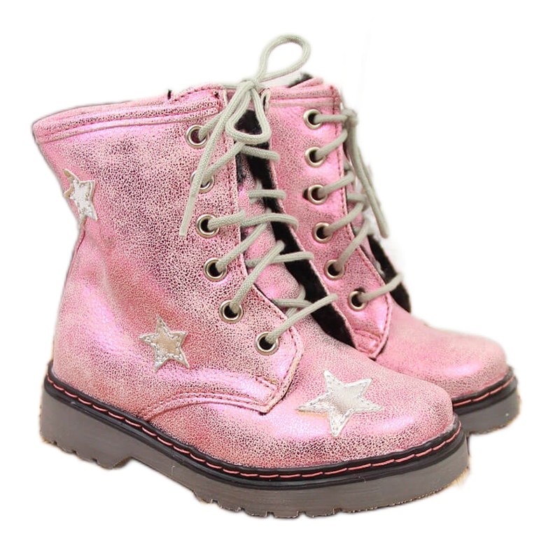 Pink warm girls boots Kornecki 6216