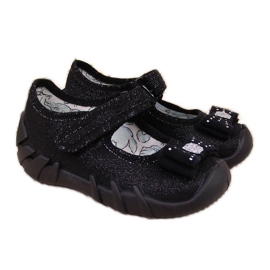 Black Befado girls' ballerinas slippers velcro Black Befado girls' ballerinas slippers velcro