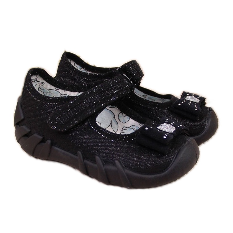 Black Befado girls' ballerinas slippers velcro Black Befado girls' ballerinas slippers velcro