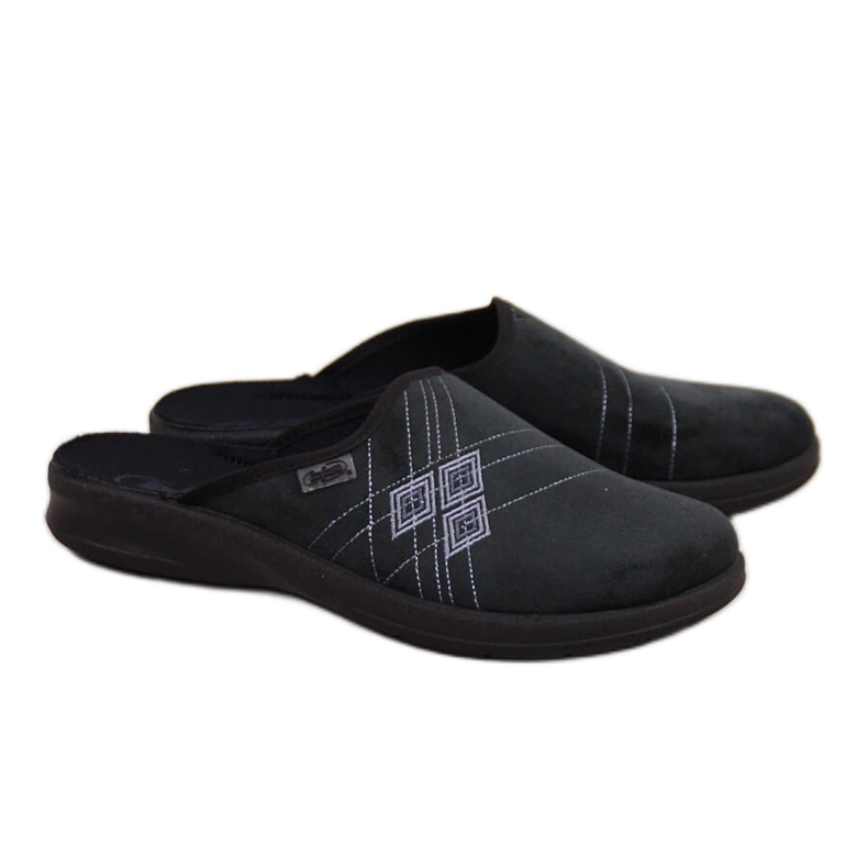 Black Befado men's home slippers