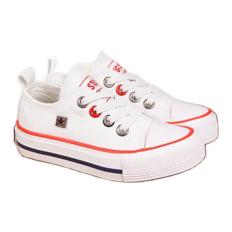 Children's sneakers low white Big Star HH374089