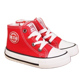 Children's sneakers with zipper red Big Star HH374086