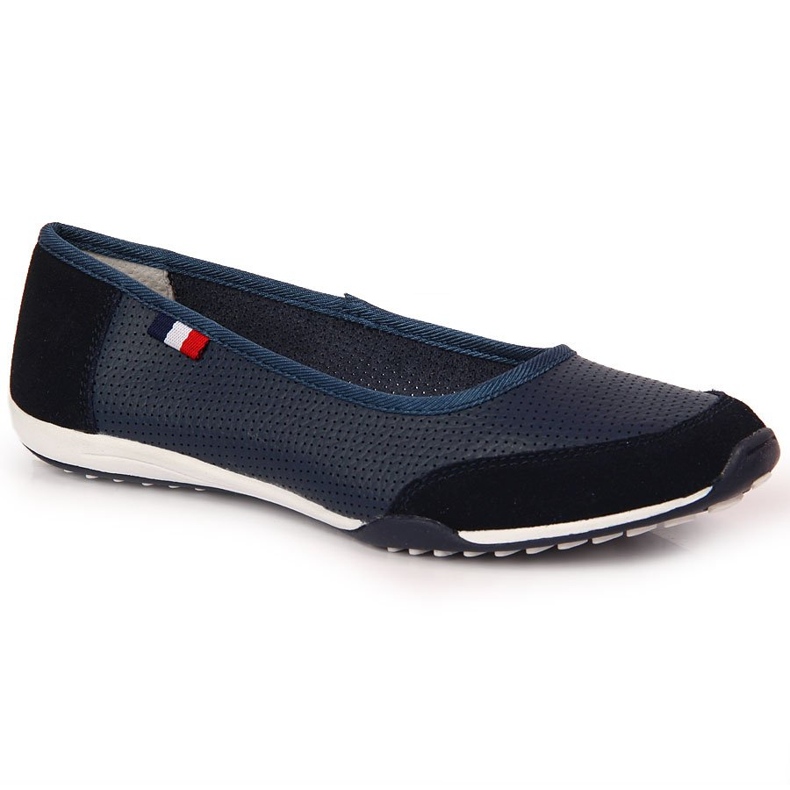 Women's navy blue leather ballerinas Filippo Women's navy blue leather ballerinas Filippo