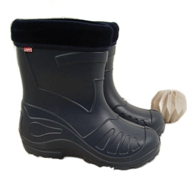 Children's snow boots with a removable warmer, navy blue Befado