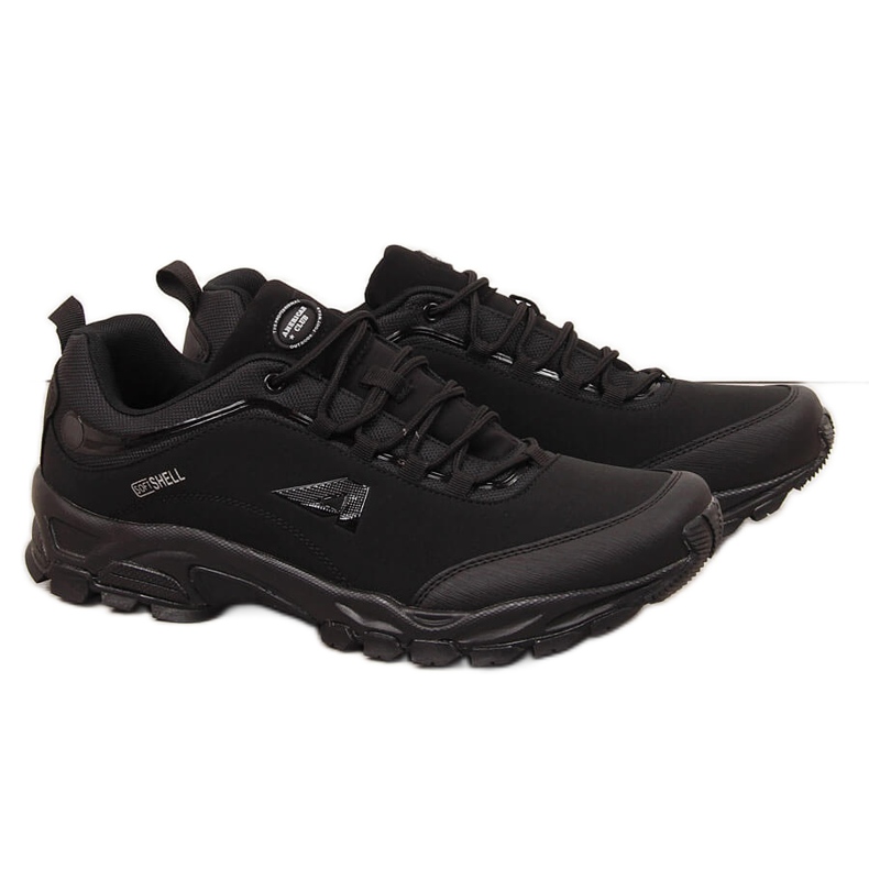 Black American Club men's waterproof trekking shoes