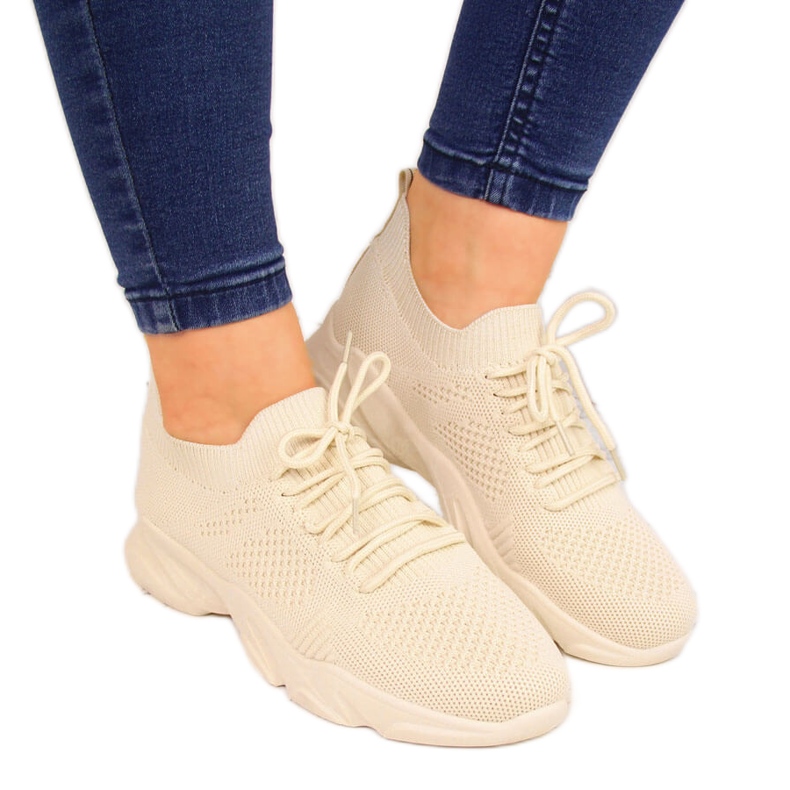 Beige Filippo women's socks sports shoes