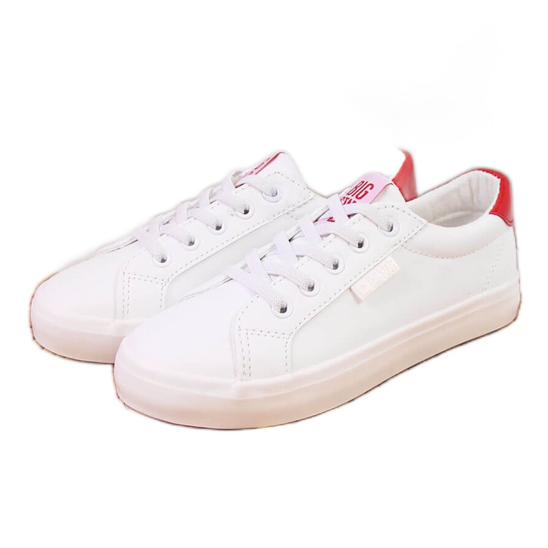 Children's sneakers low eco leather white Big Star DD374134