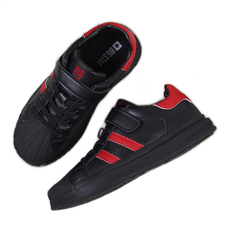 Black Big Star GG374022 velcro children's sports shoes
