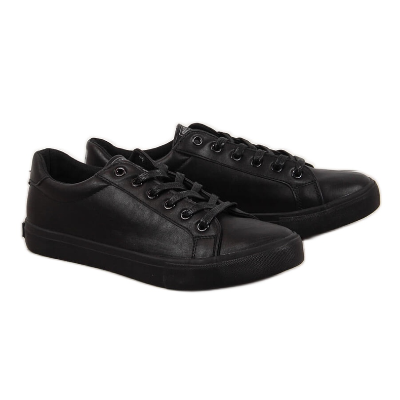 Men's low-top black eco leather sneakers Big Star II174029 Men's low-top black eco leather sneakers Big Star II174029