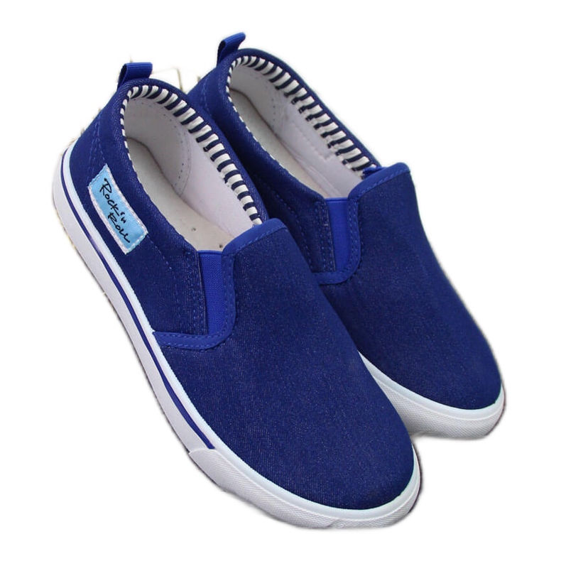 Atletico boys' slip-on sneakers blue Atletico boys' slip-on sneakers blue