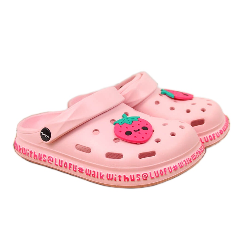 Pink Atletico girls' foam slippers for the swimming pool