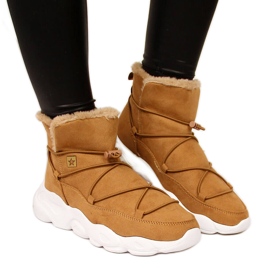 Women's snow boots camel Big Star II274266 brown Women's snow boots camel Big Star II274266 brown
