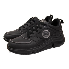 Women's sports shoes on the black platform Big Star II274313