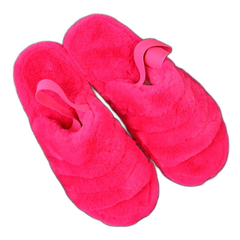 Pink Seastar domestic fur women's slippers