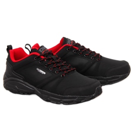 Black and red DK waterproof trekking sports shoes Black and red DK waterproof trekking sports shoes