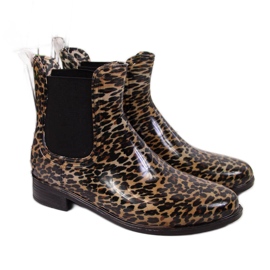 Women's galoshes Chelsea boots leopard brown T.Sokolski Women's galoshes Chelsea boots leopard brown T.Sokolski