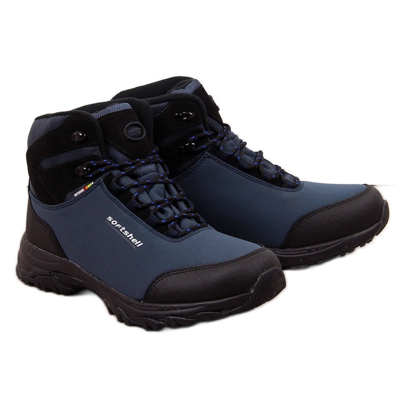Trekking shoes waterproof warmed navy blue American Club