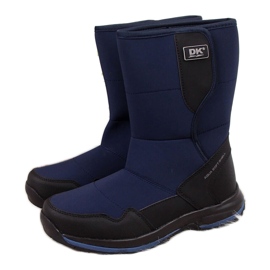 Women's waterproof snow boots with Velcro navy blue DK