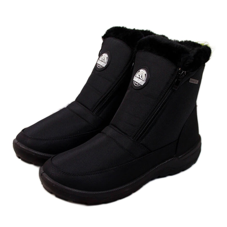 Women's waterproof insulated snow boots black Galop