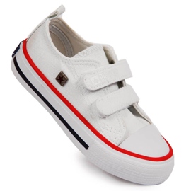White Velcro children's sneakers Big Star HH374095