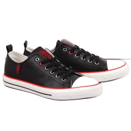 Men's low-top black eco-leather sneakers Big Star JJ174068 Men's low-top black eco-leather sneakers Big Star JJ174068