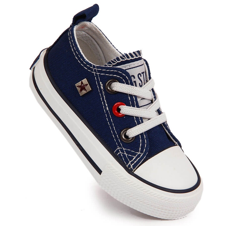Children's navy blue Big Star sneakers HH374195