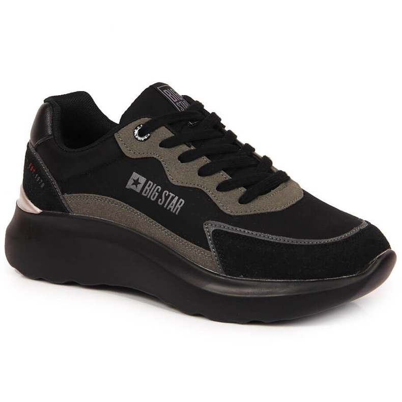Black Big Star JJ274989 platform sports shoes Black Big Star JJ274989 platform sports shoes