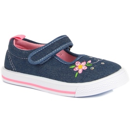 American Club jeans girls' sneakers blue