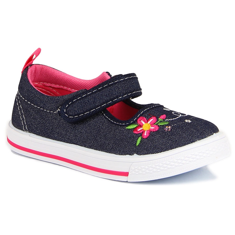 American Club jeans girls' sneakers navy blue pink