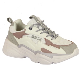 Women's sports shoes on the white platform Big Star HH274255 multicolored Women's sports shoes on the white platform Big Star HH274255 multicolored