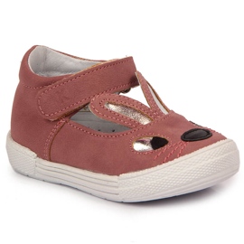 Girls' shoes, velcro pink bunnies Kornecki 6480