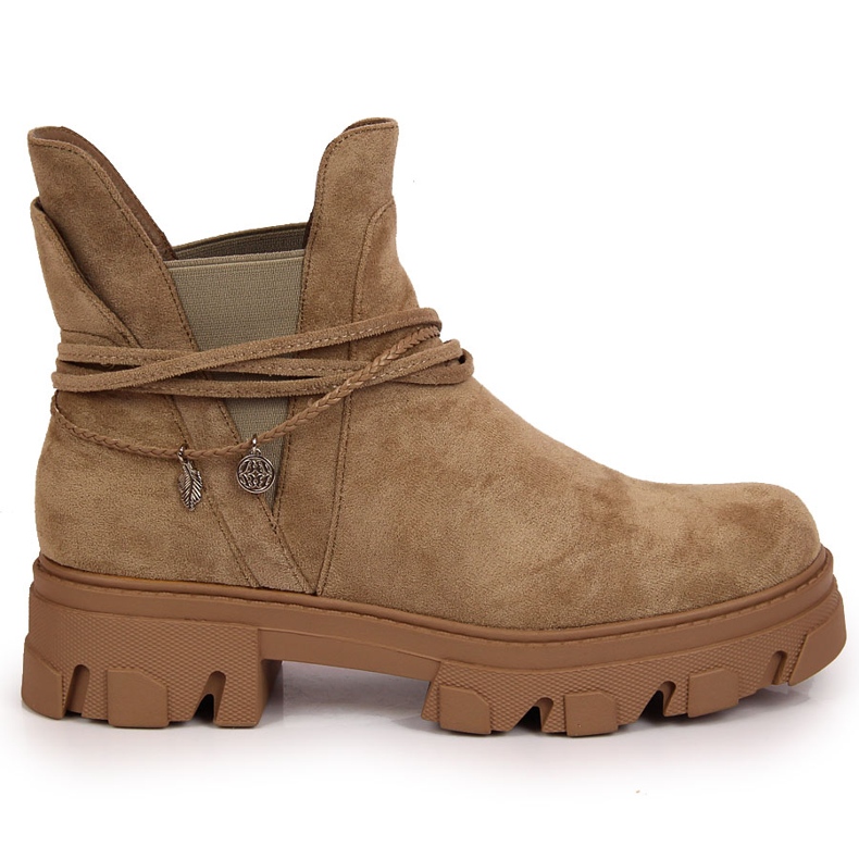 Women's black Jodhpur boots, beige, Filippo