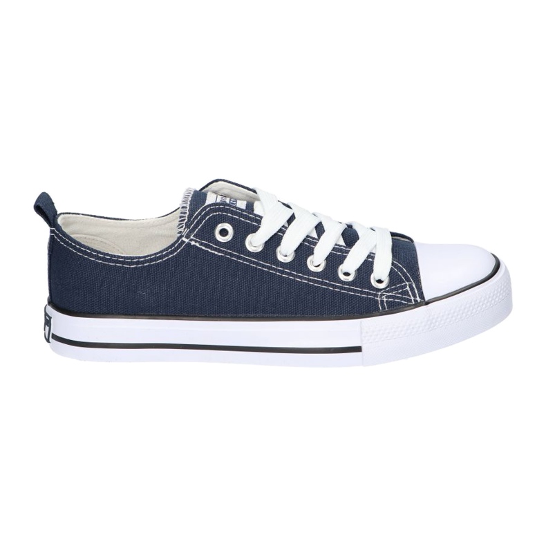 American Club Women's sneakers tied American LH10 navy blue multicolored
