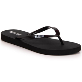 Black Big Star women's sports flip-flops JJ274A379