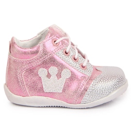 Girls' pink shiny shoes Kornecki 6767 Girls' pink shiny shoes Kornecki 6767