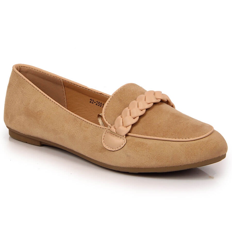 Women's beige slip-on shoes Potocki