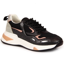 Black Vinceza women's sports shoes multicolored Black Vinceza women's sports shoes multicolored